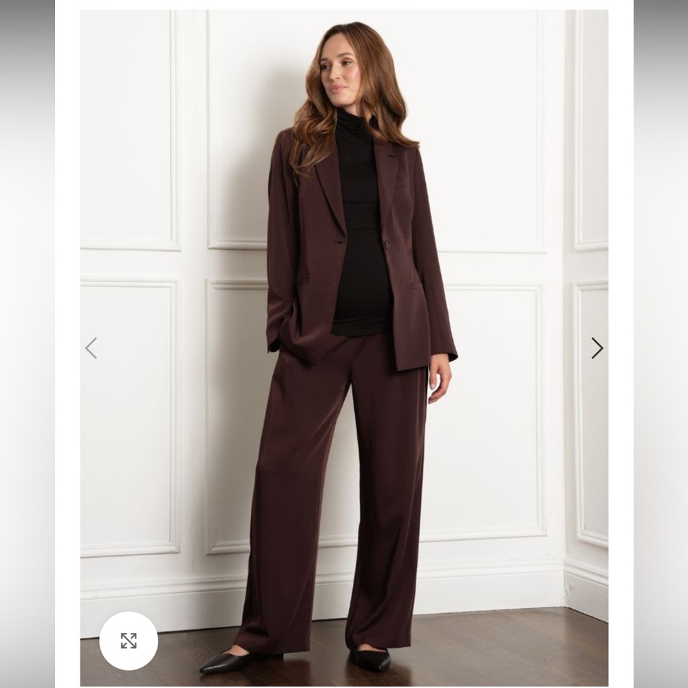Agnetha Wide-Leg Over Bump Maternity Trousers. Size 6.